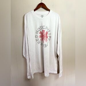 Red Hot Chilli Peppers white long sleeve graphic t shirt mens 3XL